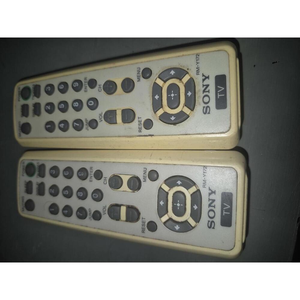 Sony RM-Y172 TV Remote Controls - Set of 2 *No Battery Covers*